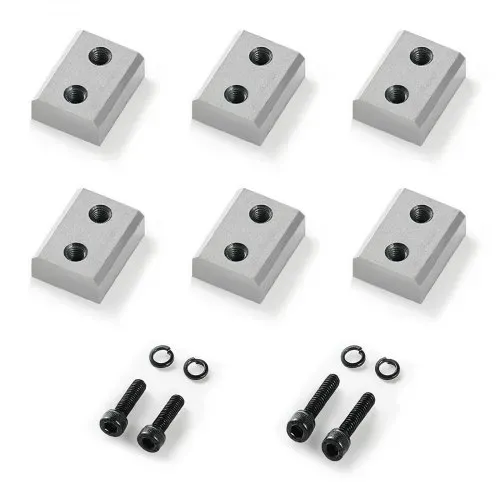 VEVOR Bewehrungsschneiderklingen, 6 Stk. Ersatzbackenklingen für 28 mm #9 elektrischen Bewehrungsschneider, doppelseitig, CR12MOV-Stahl mit hoher Härte, mit Schrauben und Federscheibe VEVOR Bewehrungsschneiderklingen, 6 Stk. Ersatzbackenklingen für 28 mm #9 elektrischen Bewehrungsschneider, doppelseitig, CR12MOV-Stahl mit hoher Härte, mit Schrauben und Federscheibe