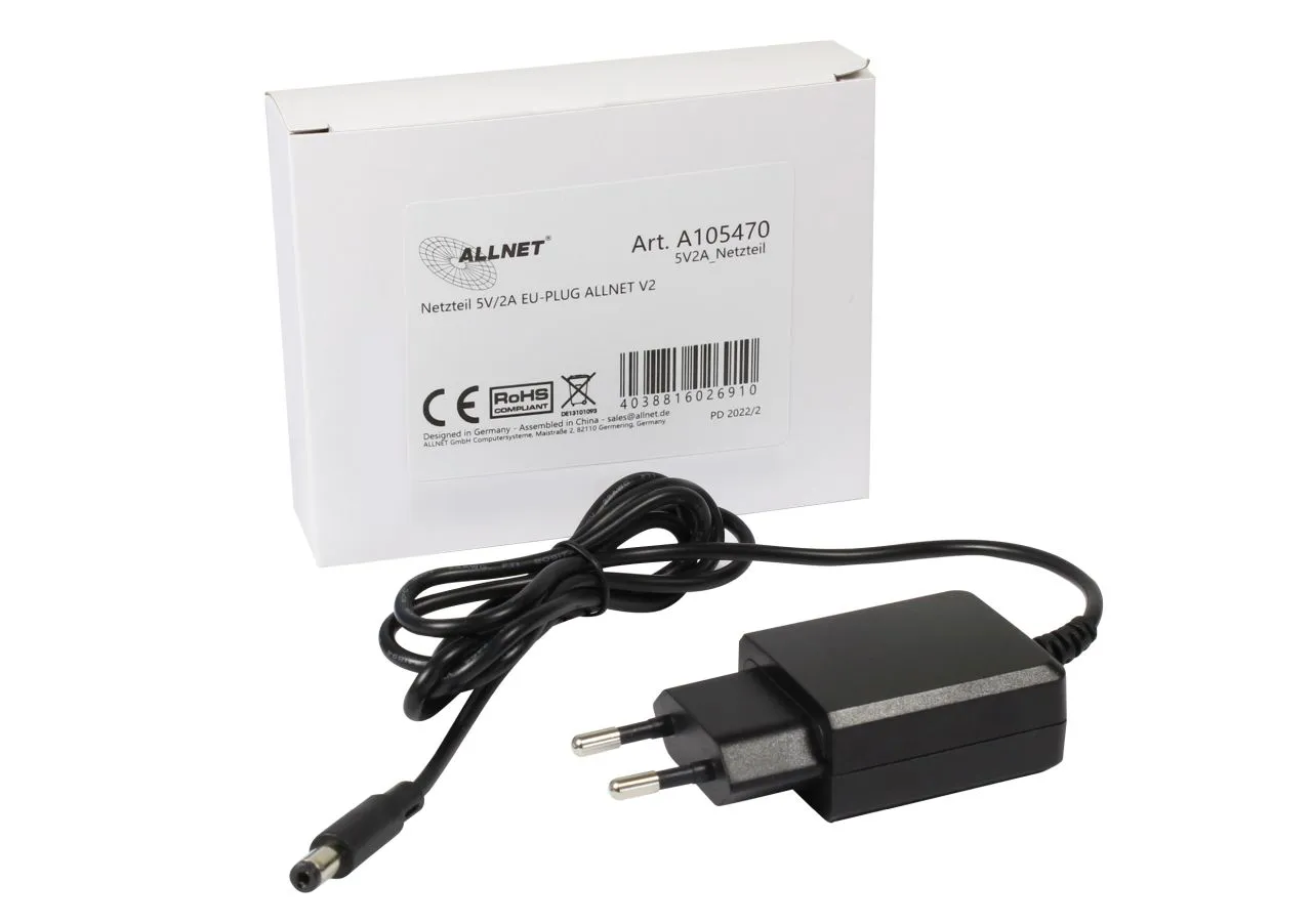 ALLNET Ersatznetzteil 5V/2A EU-PLUG Universalnetzteil 5,5mm – Bild 3