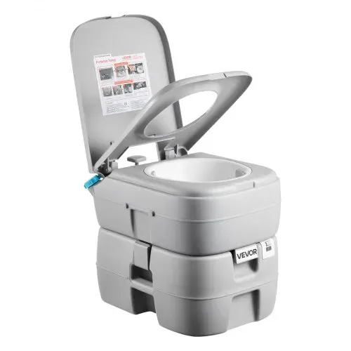 VEVOR Tragbare Toilette mit 30 L Abnehmbarem Abwassertank & 200 Spülungen, Campingtoilette Reisetoilette mit Füllstandsanzeige, Geeignet für Wohnmobilreisen Camping Wandern Bootsfahrten Ausflüge – Bild 10