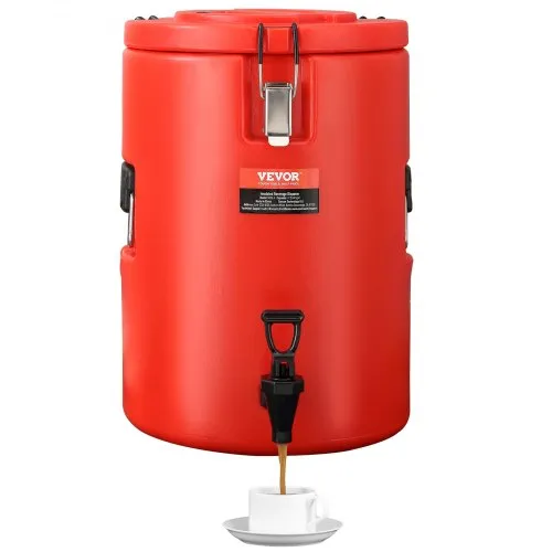 VEVOR Heiß- und Kaltgetränkespender Getränkespender 6 L, Edelstahl Heiß- und Kaltwasserbrunnen Großer Getränkespender mit Zapfen für Kaffee, Kalte Milch, Wasser, Saft usw. Isolierkanne Rund VEVOR Heiß- und Kaltgetränkespender Getränkespender 6 L, Edelstahl Heiß- und Kaltwasserbrunnen Großer Getränkespender mit Zapfen für Kaffee, Kalte Milch, Wasser, Saft usw. Isolierkanne Rund