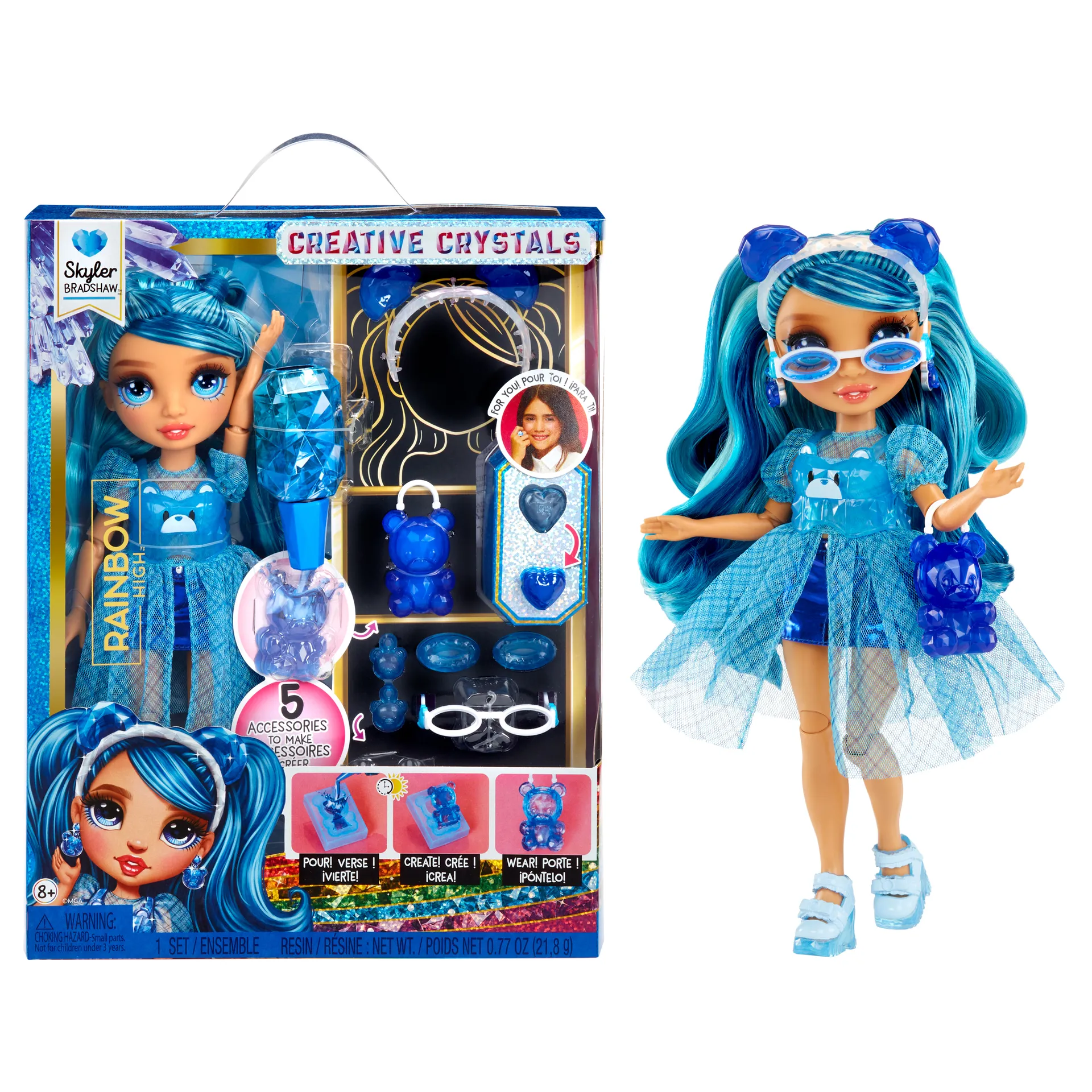 Rainbow High Creative Crystals Fashion Doll- Skyler – Bild 2