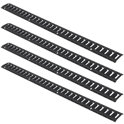 VEVOR Zurrschienen 30 Stk. Airlineschienen, Schwarz Transportschiene, 454 kg Max. Tragfähigkeit Ankerschiene, 1,52 m Schienenlänge Stäbchenzurrschiene zur Ladungssicherung für Anhänger und Wohnmobile – Bild 8