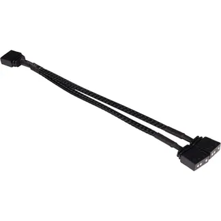 Y-Kabelsplitter aRGB 3-Pin auf 2x 3-Pin, 15cm Y-Kabelsplitter aRGB 3-Pin auf 2x 3-Pin, 15cm