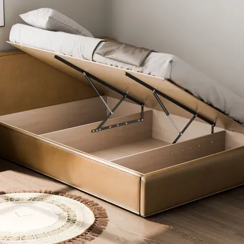 VEVOR Bettlift, 59 x 71 Zoll, kompatible Bettgröße, 154 lbs Tragkraft, DIY-Schrankbett-Mechanik-Hardware-Kit vertikal Deluxe, pneumatischer Hebel, Hochleistungs-Bettstütze, Klappschrankbett für Gästezimmer – Bild 7