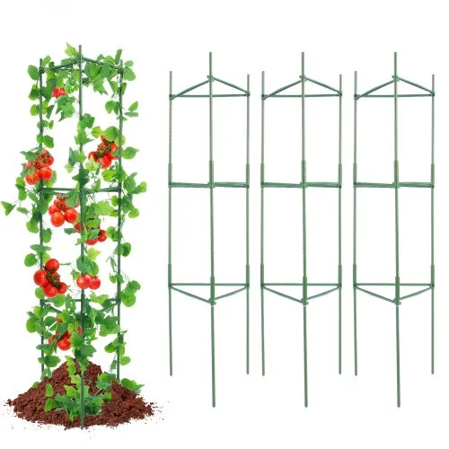 VEVOR 6er-Pack Tomatenkäfige für den Garten, 48 Zoll Tomatenspalier-Pflanzenpfahl-Unterstützung, stapelbarer hoher Pflanzenstützkäfig, für Hochbeete, Gemüse, Blumen und Kletterpflanzen VEVOR 6er-Pack Tomatenkäfige für den Garten, 48 Zoll Tomatenspalier-Pflanzenpfahl-Unterstützung, stapelbarer hoher Pflanzenstützkäfig, für Hochbeete, Gemüse, Blumen und Kletterpflanzen