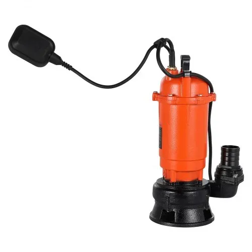 VEVOR 1500 W Tauchpumpe, 21000 l/h, Gusseisen-Schmutzwasserpumpe mit automatischem Schwimmerschalter, 18m Förderhöhe zum Abpumpen von Schmutzwasser, für Pools, Teiche & überflutete Bereiche – Bild 9