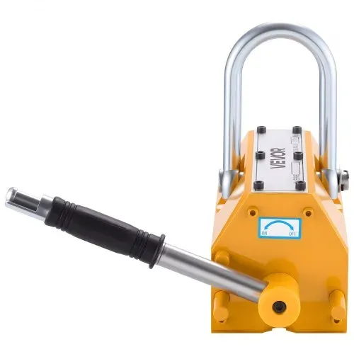 VEVOR Lasthebemagnet Permanentmagnetheber 1000 kg Zugkraft Hebemagnet mit Entriegelungsgriff & Stahlhaken, verwendet in Werkstattkränen und Hebezeugen, zum Heben von Stahlplatten, Brettern – Bild 9