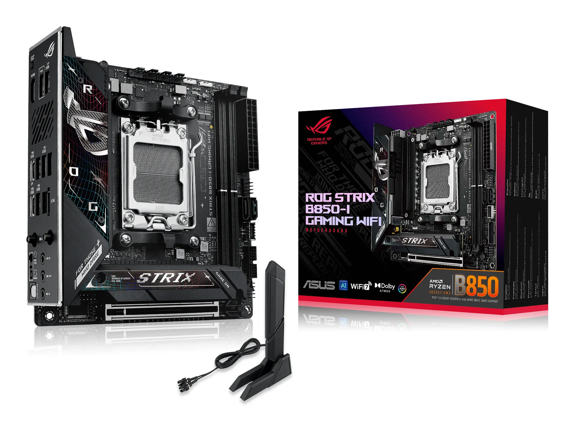 ASUS ROG STRIX B850-I GAMING WIFI AMD B850 Sockel AM5 mini ITX ASUS ROG STRIX B850-I GAMING WIFI AMD B850 Sockel AM5 mini ITX