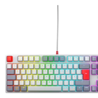 CHERRY K4V2 TKL Tastatur Gaming USB QWERTZ Deutsch Grau, Hellgrau, Rot CHERRY K4V2 TKL Tastatur Gaming USB QWERTZ Deutsch Grau, Hellgrau, Rot