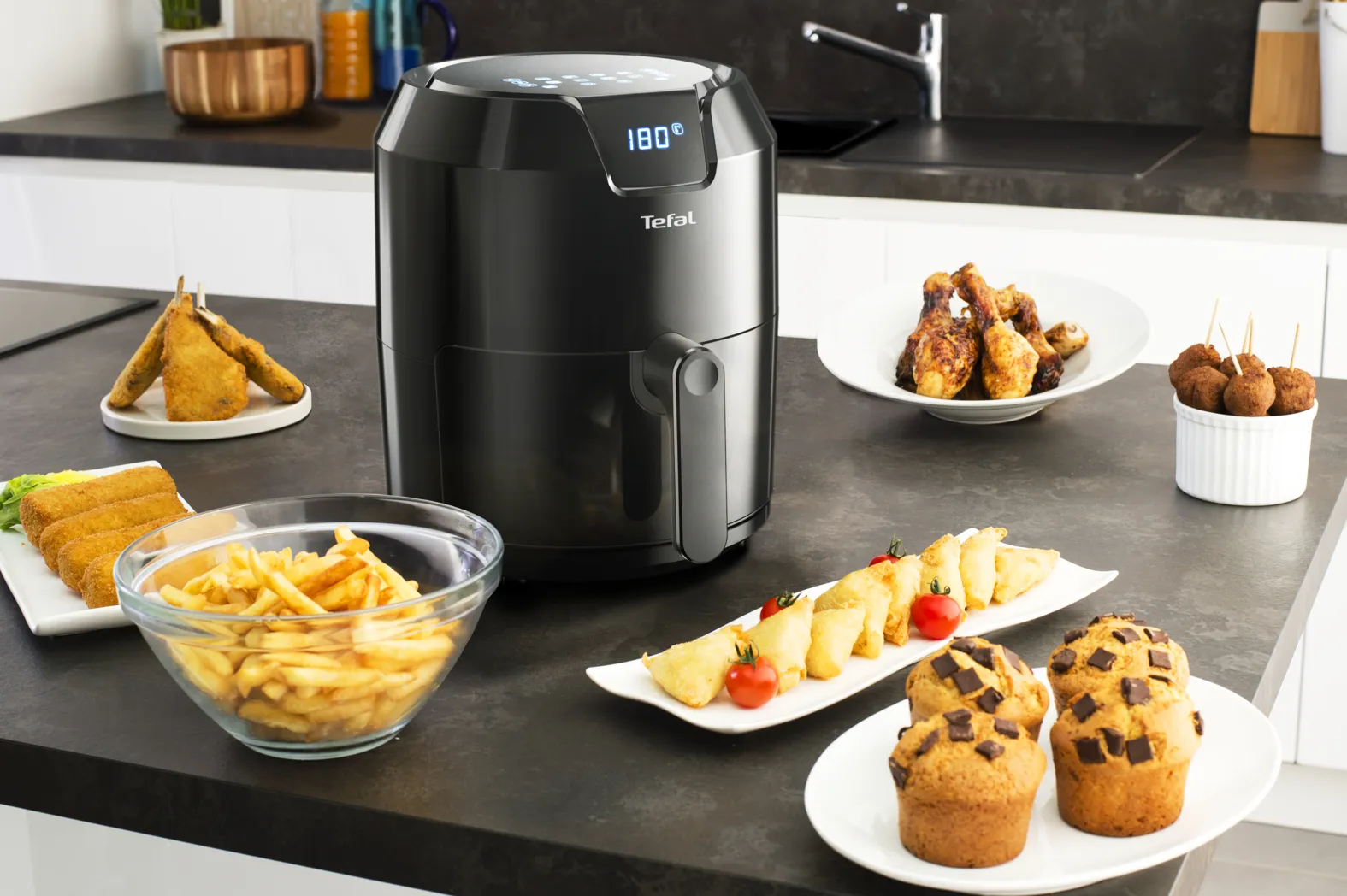 Tefal Easy Fry Precision EY4018 Einzelbild 4,2 l Eigenständig 1500 W Heißluftfritteuse Schwarz – Bild 5