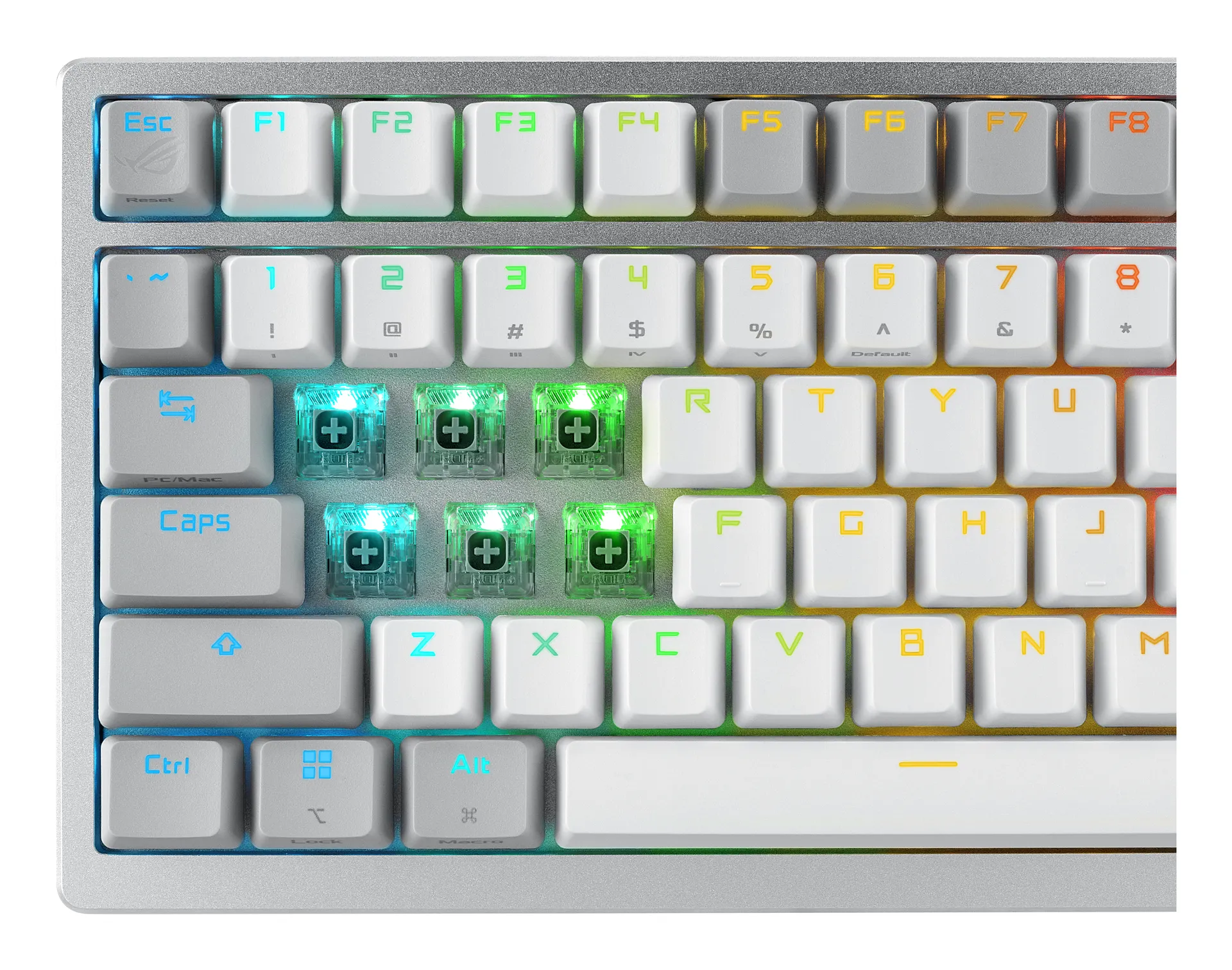 ASUS ROG Azoth White Tastatur Gaming USB + RF Wireless + Bluetooth QWERTZ Deutsch Weiß – Bild 7