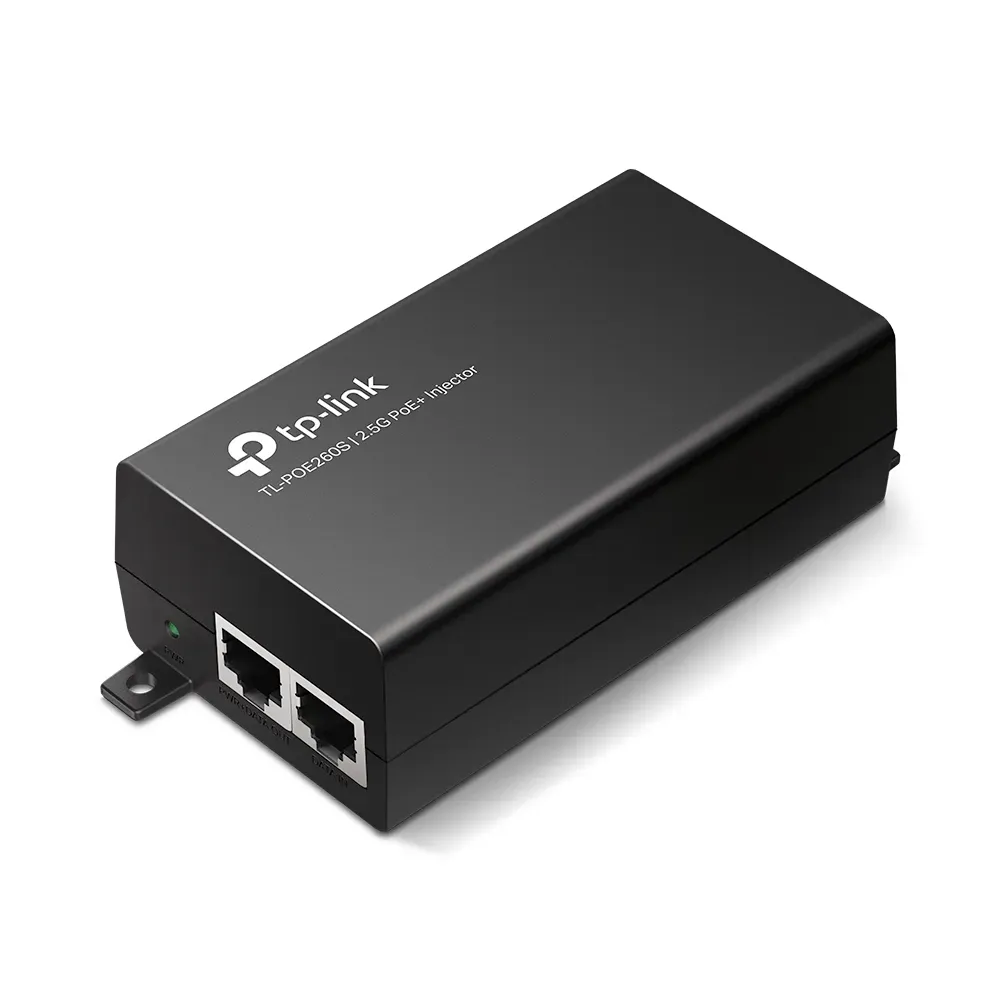 TP-Link – POE260S – PoE+ Injector Adapter PORT: 1× 2.5 Gigabit PoE Port TP-Link – POE260S – PoE+ Injector Adapter PORT: 1× 2.5 Gigabit PoE Port