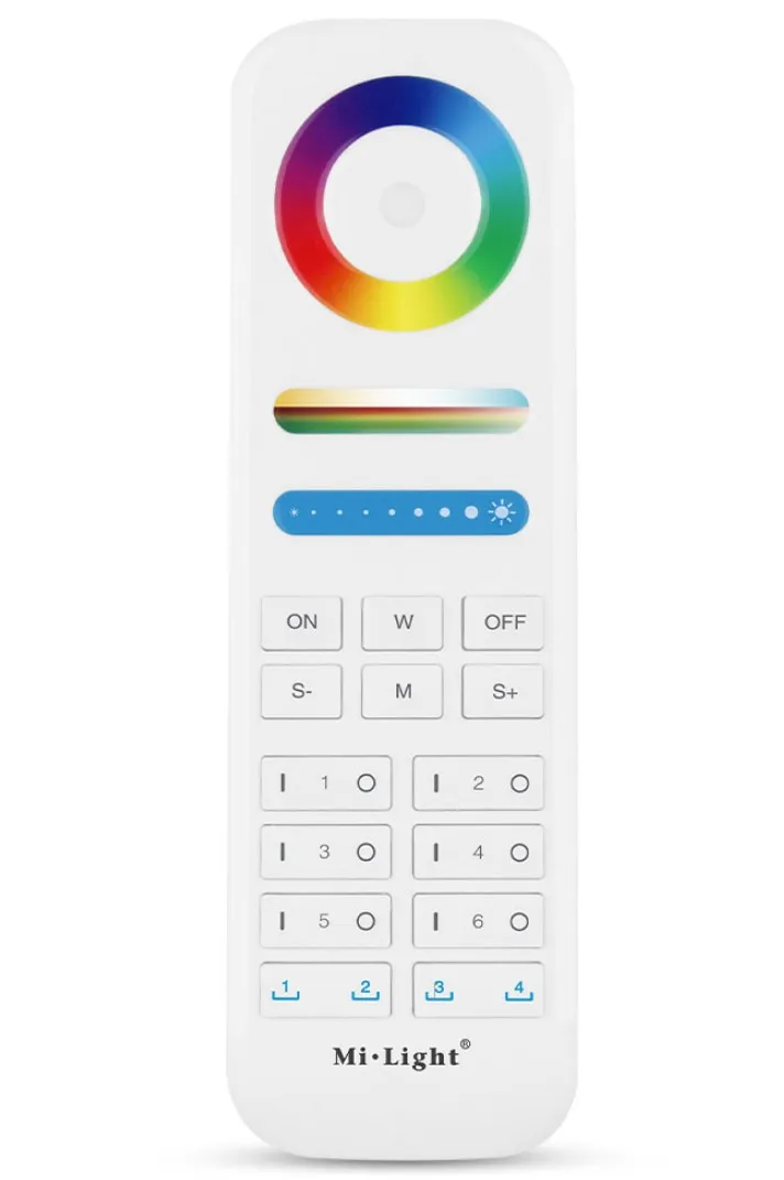 MiBoxer FUT089S LED Fernbedienung RGB-WW (RGB-CCT) 6 Zonen + 2 Szenen MiBoxer FUT089S LED Fernbedienung RGB-WW (RGB-CCT) 6 Zonen + 2 Szenen