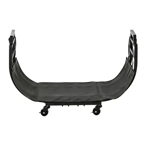 VEVOR Kaminholzregal Brennholzregal Feuerholzregal Kaminholzständer 805 mm, für Kamin & Ofen im Wohnzimmer Terrasse & Balkon, Stahlkonstruktion, Tragfähigkeit 80 kg, 4 Feststellbare Lenkrollen, Schwarz – Bild 10