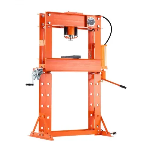 VEVOR hydraulische Werkstattpresse 20 t (H-Rahmen) mit Pressplatte, einstellbare Hydraulikpresse (Max. Zylinder 185 mm) mit Dreieckstütze, geeignet zum Biegen & Richten & Stanzen Orange – Bild 10