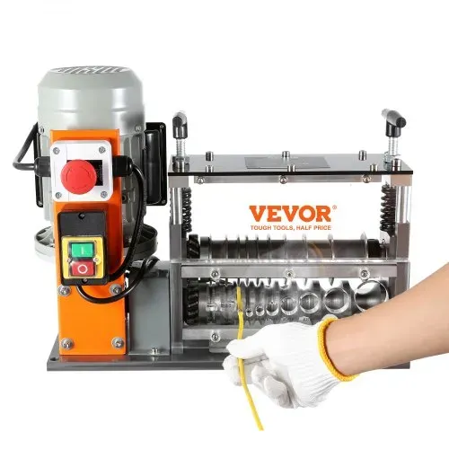 VEVOR Kabelabisoliermaschine Elektrisch 1,5-40mm Kabelschälmaschine 750W Abisoliermaschine 30m pro Minute Geschwindigkeit Abisolierzange 65-Mn-Federstahl Klinge Ideal zum Abisolieren von Kupferdraht – Bild 10