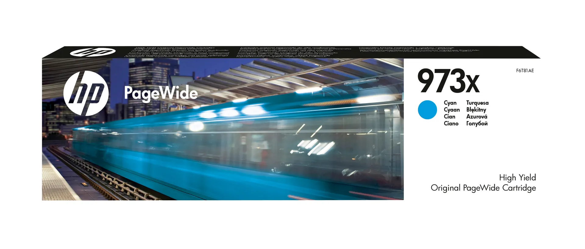HP 973X Cyan Original PageWide Druckerpatrone mit hoher Reichweite HP 973X Cyan Original PageWide Druckerpatrone mit hoher Reichweite