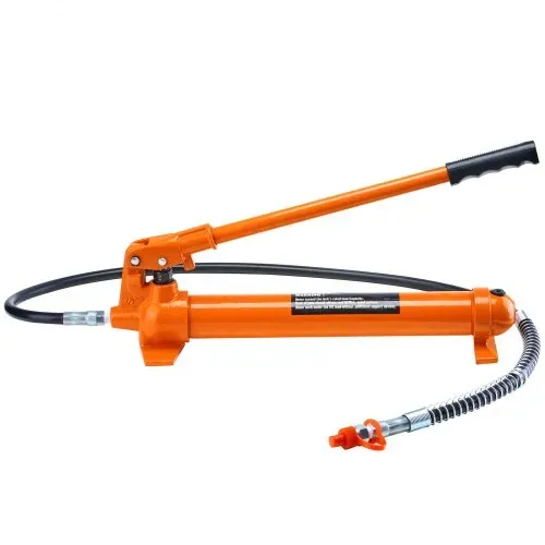 VEVOR Hydraulikzylinder Bausatz, tragbarer hydraulischer Wagenheber 10 t, mit 1,4 m Ölschlauch, Autokarosserierahmen-Reparaturset mit Aufbewahrungskoffer für Autoreparatur, Lkw, Bauernhof, Orange – Bild 9