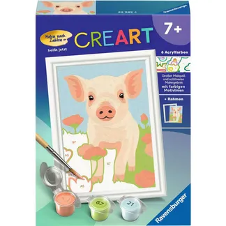 CreArt – Süßes Hausschwein, Malen CreArt – Süßes Hausschwein, Malen