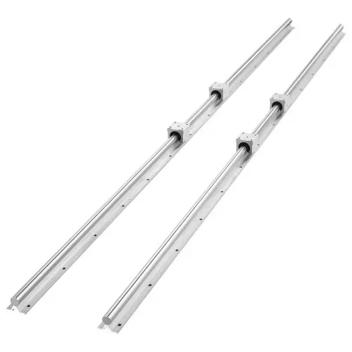 VEVOR Linearführungen SBR20, 2er-Pack 2000 mm Linearschienen & 4 Stk. Gleitblöcke, vollumfänglich gelagerte Welle, Führungsschienen für Schneid-, Schleif-, Fräs- & Bohrmaschinen – Bild 8