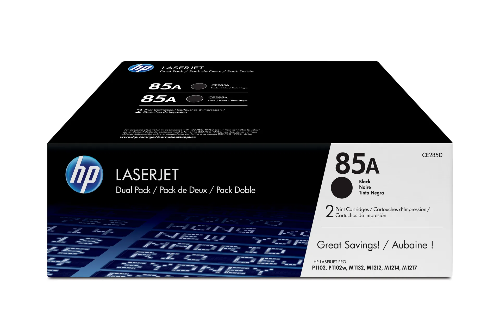 HP 85A 2er-Pack Schwarz Original LaserJet Tonerkartuschen HP 85A 2er-Pack Schwarz Original LaserJet Tonerkartuschen