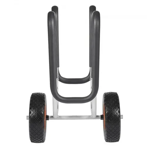VEVOR Transportwagen, 68 kg, Stand Up Paddle Board Trolley mit 25,4 cm Vollgummireifen, Schaumstoffpolster, Spanngurt, ideale Transporthilfe für Paddleboard- und Surfboard, 520 x 500 x 680 mm – Bild 9