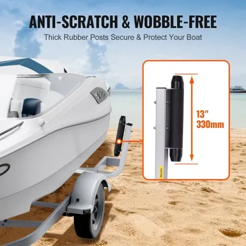 VEVOR L-Form Anhängerpfahl Bootsanhänger Anleitung Kurbelstütze Bootsführung, 190 mm Einstellbare Breite Boat Trailer Guide-on - Ersatzteile und Zubehör für Skiboot Fischerboot Segelbootanhänger – Bild 5