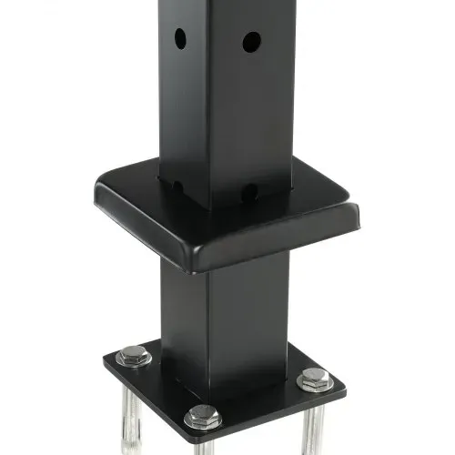 VEVOR Kabelgeländerpfosten, 106,7x3x5 cm Stahl-Eckgeländerpfosten, mit L-förmigen vorgebohrten Löchern, SUS304 Edelstahl-Geländerpfosten, 1er-Set, Schwarz, 1JZLGZXHS10607YXO001V0 – Bild 9