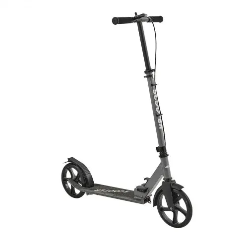 VEVOR Scooter (2 Räder) für Kinder ab 8 Jahren, Cityroller Kinderroller Straßenroller mit höhenverstellbarem Lenker & rutschfestem Deck & Handbremse, faltbarer Tretroller bis zu 100 kg, Grau – Bild 10