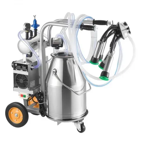 VEVOR Elektrische Melkmaschine, 25-L-Eimer aus Edelstahl 304, Lebensmittelechte Zitzengummis & Silikonschlauch, Starke Saugkraft, Vakuumpulsation, elektrische Melkausrüstung mit Rädern für Kühe – Bild 10