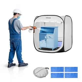 VEVOR tragbares Lackierkabinenzelt (72×72,5×5 cm Arbeitsbereich) Pop-Up-Sprühfarbenzelt für Sprühmalerei, wasserfeste Farbkabine für kleine Modelle Skulpturen Vasen Bilderrahmen Pop-Up-Design VEVOR tragbares Lackierkabinenzelt (72×72,5×5 cm Arbeitsbereich) Pop-Up-Sprühfarbenzelt für Sprühmalerei, wasserfeste Farbkabine für kleine Modelle Skulpturen Vasen Bilderrahmen Pop-Up-Design