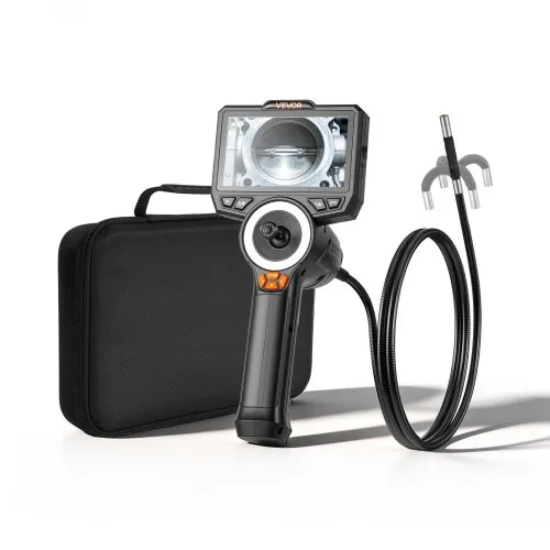 VEVOR Endoskopkamera mit Licht Drehbar, Inspektionskamera mit 360° beweglichem Kopf, Rohrkamera IP67 Wasserdicht mit 4,5 Zoll Display 1,5m Schlangenkabel 3000mAh Akku, 8mm Boreskopkamera für Auto Haus VEVOR Endoskopkamera mit Licht Drehbar, Inspektionskamera mit 360° beweglichem Kopf, Rohrkamera IP67 Wasserdicht mit 4,5 Zoll Display 1,5m Schlangenkabel 3000mAh Akku, 8mm Boreskopkamera für Auto Haus