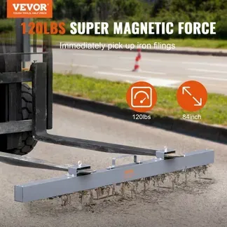 VEVOR Magnetbesen Magnetische Kehrmaschine 2130 mm, Magnetic Sweeper Magnetisch Magnet Besen Magnetbesen Magnetheber 54,4 kg Magnetkraft Magnetischer Spänesammler Bodenkehrer Kehrmaschine VEVOR Magnetbesen Magnetische Kehrmaschine 2130 mm, Magnetic Sweeper Magnetisch Magnet Besen Magnetbesen Magnetheber 54,4 kg Magnetkraft Magnetischer Spänesammler Bodenkehrer Kehrmaschine