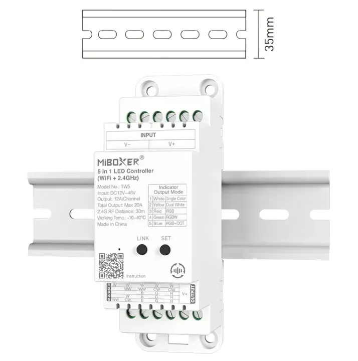 Synergy 21 LED Controller 2 in 1 Track LED Controller (2.4G) Single colour/CCT(dual white) DC12/24V 2.4GHz *Milight/Miboxer* – Bild 7
