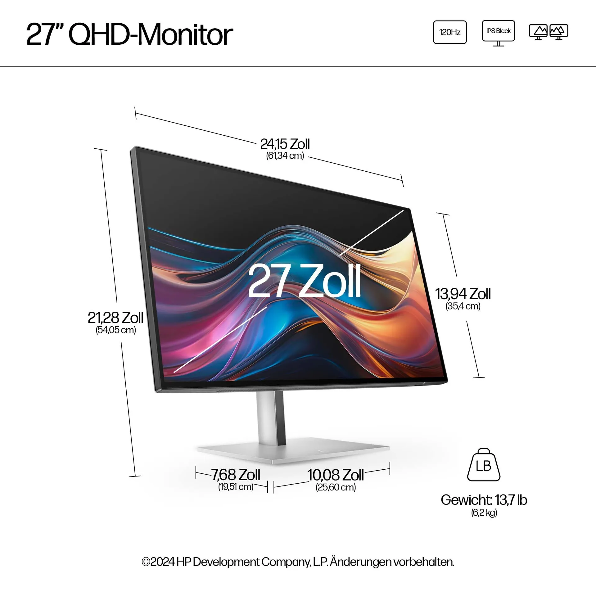 HP Series 7 Pro Serie 7 Pro 27 Zoll QHD-Monitor – 727pq – Bild 7