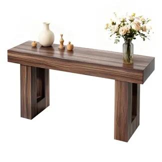 VEVOR Konsolentisch Sofatisch (160 x 35 x 85 cm / L x B x H) schmaler rechteckiger Eingangstisch aus Spanplatte für Flur Schlafzimmer Wohnzimmer Foyer, Flurtisch Beistelltisch Braun VEVOR Konsolentisch Sofatisch (160 x 35 x 85 cm / L x B x H) schmaler rechteckiger Eingangstisch aus Spanplatte für Flur Schlafzimmer Wohnzimmer Foyer, Flurtisch Beistelltisch Braun