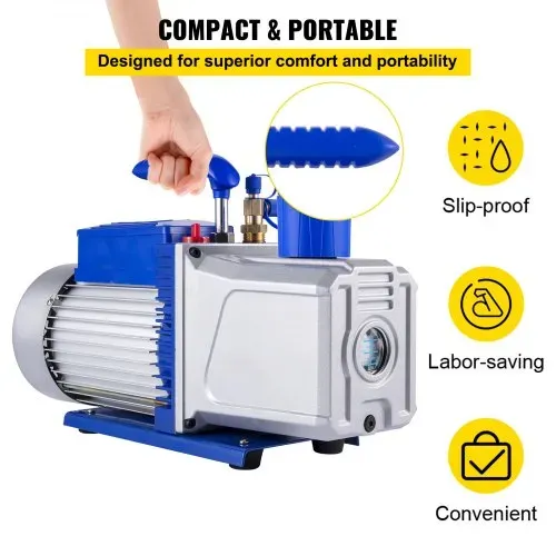 VEVOR Vakuumpumpe 220V Unterdruckpumpe Vakuumgeräte Pumpe 1HP Vakuumpumpe Unterdruckpumpe – Bild 5
