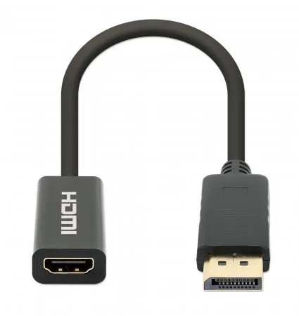 Manhattan 153713 Kabeladapter DisplayPort HDMI Schwarz – Bild 3