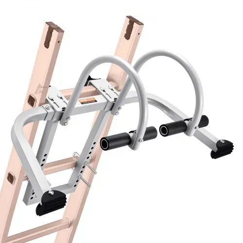 VEVOR Leiterstabilisator, 2-in-1-Abstandshalterhaken für Verlängerungswandleitern, Zubehör für Dachfirstleitern horizontal/vertikal, T-Stange mit Stahl-Gummi-Griff, schneller Zugang zu steilen Dächern – Bild 9