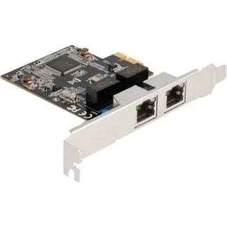 PCIE x1 auf 2x RJ45 Gbit, LAN-Adapter PCIE x1 auf 2x RJ45 Gbit, LAN-Adapter