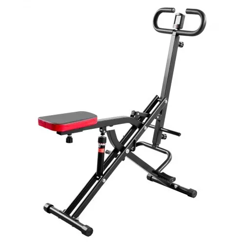 VEVOR Kniebeugenmaschine für tiefe Kniebeugen zu Hause, klappbares Trainingsgerät, Gesäßtrainer mit 12-stufigem einstellbarem Widerstand, Heimtrainingsgerät für Gesäß und Beine, Glute Machine – Bild 8