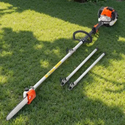 VEVOR Benzin-Hochentaster 25ccm 2-Takt, Motorsäge, Teleskopsäge mit 2,12–3,62 m ausziehbarer Stange, 30,5 cm Schwert, 650 ml Kraftstofftank, für ein kraftvolles Sägen in hohen Baumkronen – Bild 7