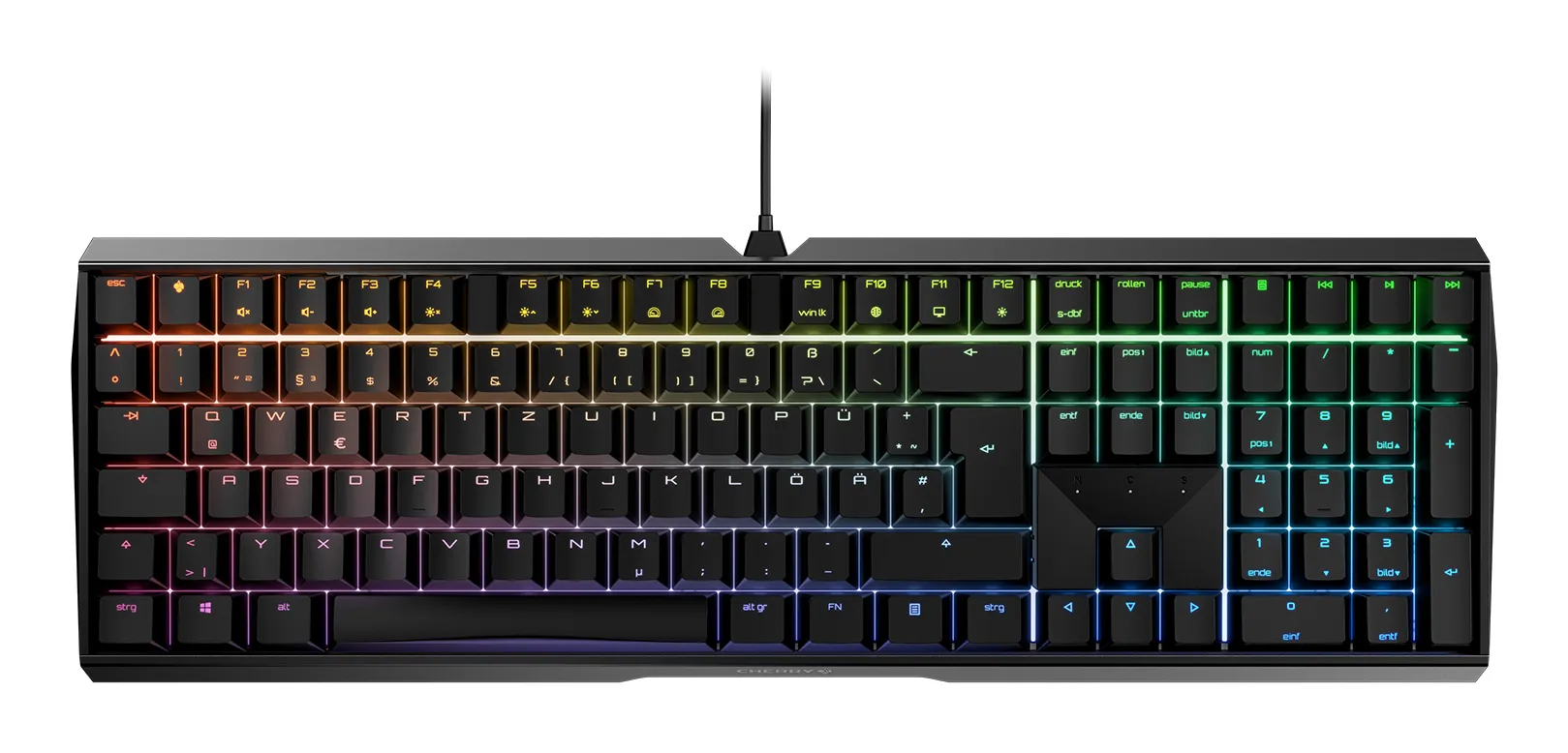 CHERRY MX 3.0S RGB Tastatur Gaming USB QWERTZ Deutsch Schwarz CHERRY MX 3.0S RGB Tastatur Gaming USB QWERTZ Deutsch Schwarz