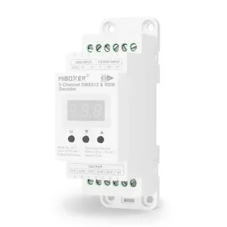 MiBoxer D5-T LED Controller DMX 5-Kanal für DIN-Schiene MiBoxer D5-T LED Controller DMX 5-Kanal für DIN-Schiene