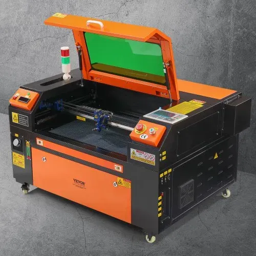 VEVOR 60 W CO2-Lasergravierer, 400x600 mm, 500 mm/s Laserschneidmaschine mit 2-Wege-Pass-Air-Assist, kompatibel mit LightBurn, CorelDRAW, AutoCAD, Windows, Mac OS, Linux, für Holz, Acryl, Stoff – Bild 7