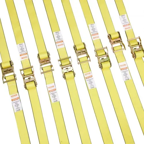 VEVOR 8er-Pack Spanngurte mit Ratsche, 2362,31kg, 5,08 x 38,1 cm, robust für Fracht – Bild 8
