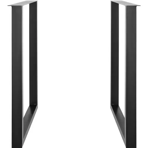 VEVOR 2er-Set Tischkufen 711mm hoch Tischgestell 454kg Tragfähigkeit Tischbeine aus Kohlenstoffstahl Möbelfüße Schwarz Tischuntergestell Ideal für Küchentische Wohnzimmerkonsolen Studio-Tische usw. – Bild 10