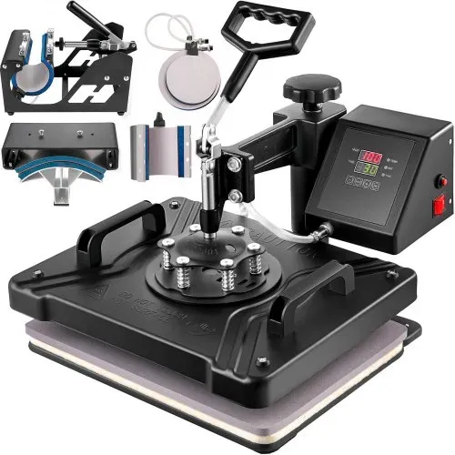 VEVOR Transferpresse 6 in 1 Heißpresse Maschine 38 x 30 cm T-Shirt Presse Maschine Hitzepresse Maschine DIY Heißpresse mit Digitaler LED-Temperatur- VEVOR Transferpresse 6 in 1 Heißpresse Maschine 38 x 30 cm T-Shirt Presse Maschine Hitzepresse Maschine DIY Heißpresse mit Digitaler LED-Temperatur-