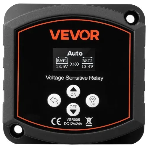 VEVOR Trennrelais, 12 V, 300 A, Doppelbatterie Isolator mit LCD-Bildschirm, intelligenter Batterietrennschalter für Lithium- & Blei-Säure-Batterien, für Auto, LKW, Wohnmobil, UTV, ATV, Boot – Bild 9