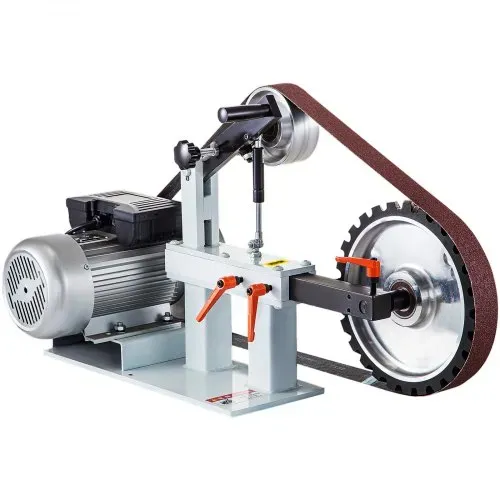VEVOR Bandschleifmaschine 5,08 x 208,28 cm Belt Disc Sander Combo Band Tellerschleifer, 2800 r/min Band und Scheiben Schleifmaschine, PH 427 X 30,5 cm Gummi-Kontaktscheibe Stand-Band-Tellerschleifer – Bild 8